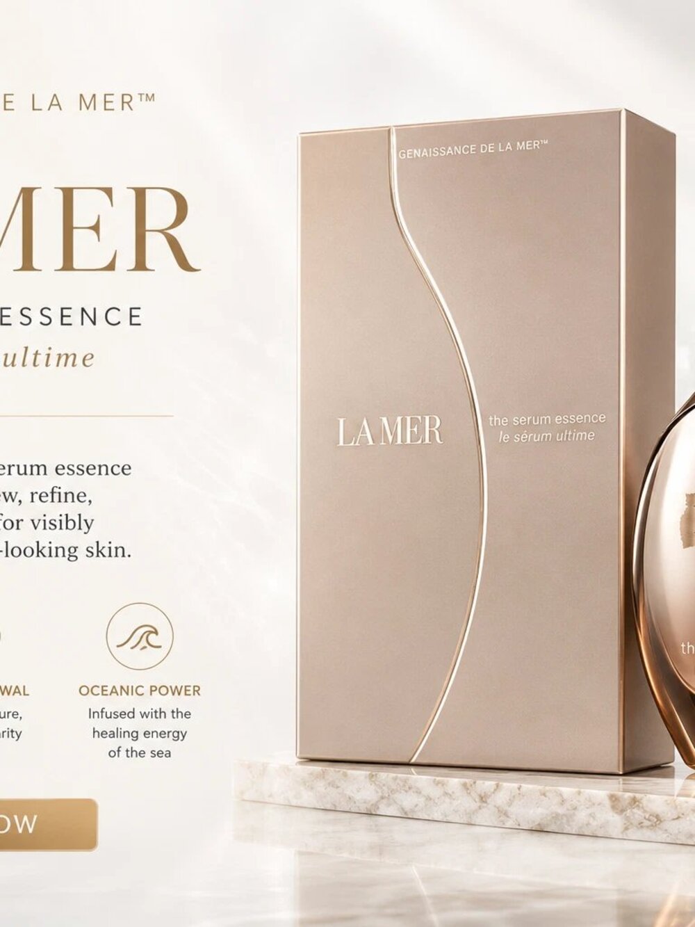 La Mer Genaissance The Serum Essence 1 oz 30ml Facial Serum New Sealed